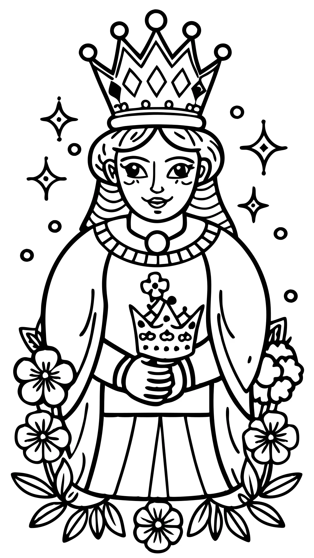 king and queen coloring pages